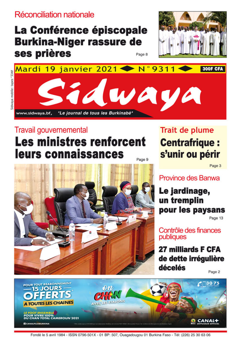 Une Sidwaya du 19 01 2021
