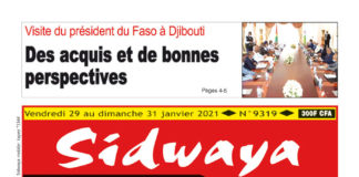 Une Sidwaya du vendredi 29 au dimanche 31 janvier 2021
