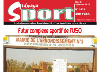 Une Sidwaya Sport du 05 janvier 2021