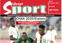 Une Sidwaya Sport du 26-01-2021