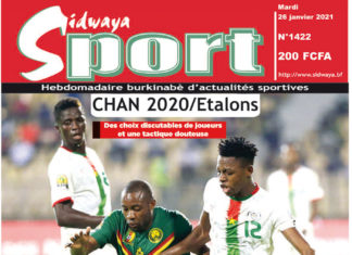 Une Sidwaya Sport du 26-01-2021
