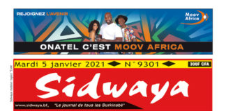 Une Sidwaya du 05 janvier 2021