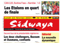 Une Sidwaya du 22 02 2021