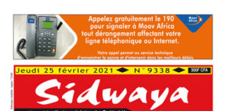 Une sidwaya du 25 02 2021