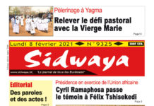 Une Sidwaya du 08 février 2021