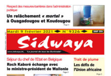 Une Sidwaya du 09 02 2021