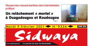 Une Sidwaya du 09 02 2021