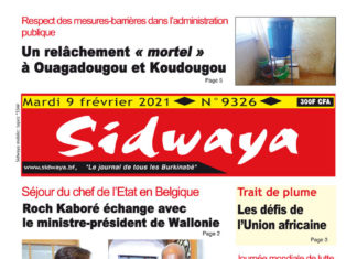 Une Sidwaya du 09 02 2021