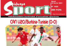 Une Sidwaya Sport du mardi 16 février 2021