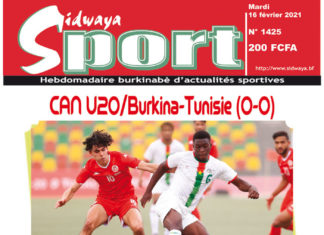 Une Sidwaya Sport du mardi 16 février 2021