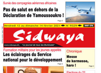 Une sidwaya du 12 02 2021