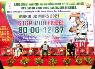 Violences faites aux femmes :appelez au 80 00 12 87 pour dénoncer les auteurs !