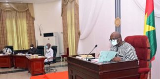 Conseil des ministres du mercredi 10 mars 2021 sous la présidence du chef de l’Etat Roch Kaboré.