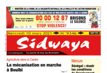 Une Sidwaya du 10 mars 2021