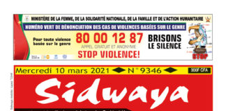 Une Sidwaya du 10 mars 2021