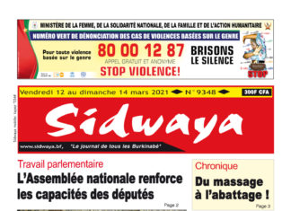 Une du 12-03-2021