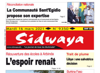 Une Sidwaya du 16 03 2021
