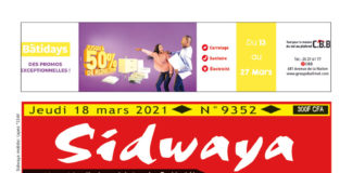 Une Sidwaya du 18-03-2021