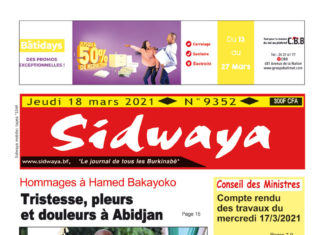 Une Sidwaya du 18-03-2021