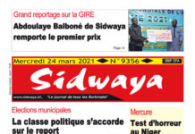 Une Sidwaya du 24 03 2021