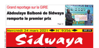 Une Sidwaya du 24 03 2021
