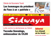 Une Sidwaya du 29 03 2021