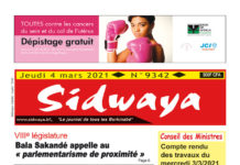 Une Sidwaya du 04 mars 2021