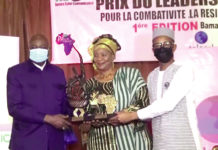 Prix du leadership africain pour la combativité, la résilience et l’intégration