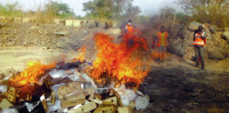 Commune de Ouagadougou : Plus 700 kg de poulets avariés incinérés