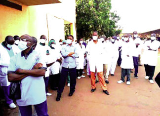 Centre hospitalier Souro-Sanou de Bobo-Dioulasso : Des agents en sit-in