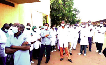 Centre hospitalier Souro-Sanou de Bobo-Dioulasso : Des agents en sit-in