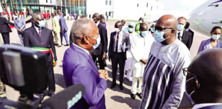 Investiture du président Dénis Sassou Nguesso : Roch Marc Christian Kaboré à Brazzaville