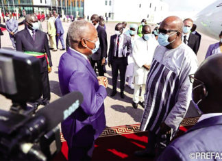 Investiture du président Dénis Sassou Nguesso : Roch Marc Christian Kaboré à Brazzaville