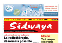 Une Sidwaya du 12-04-2021