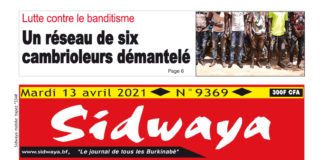 Une du 13-04-2021