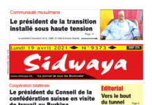 Une Sidwaya du 19-04-2021