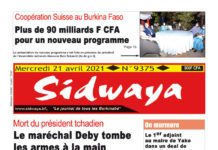 Une Sidwaya du 21-04-2021