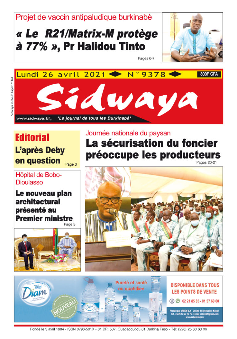 Une du 26-04-2021
