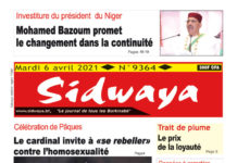 Une Sidwaya du 06 avril 2021