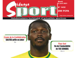 Une Sidwaya Sport du 6 avril 2021