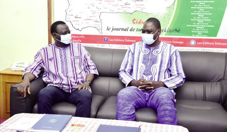 Editions Sidwaya : Me Bénéwendé Sankara salue  le professionnalisme des travailleurs