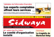 Une Sidwaya du 23 04 2021