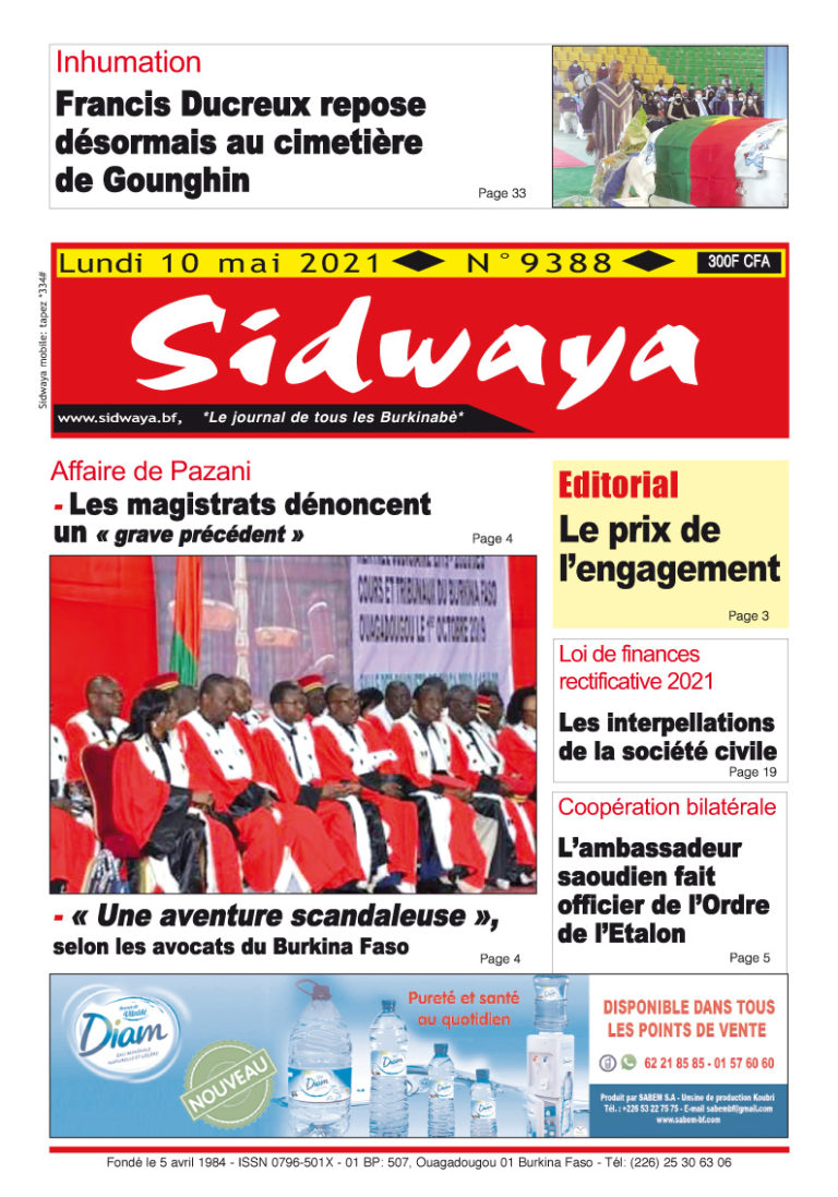 Sidwaya du 10-05-2021