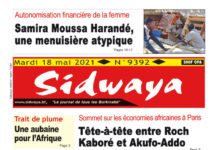 Une Sidwaya du 18-05-2021