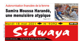 Une Sidwaya du 18-05-2021
