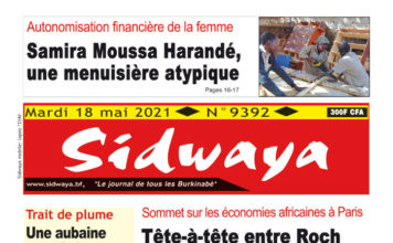 Une Sidwaya du 18-05-2021
