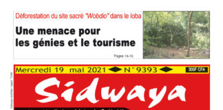 Une Sidwaya du 19-05-2021