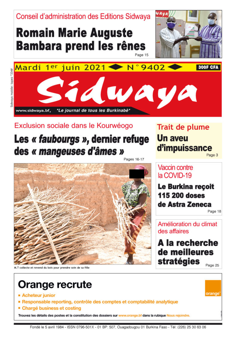 Une du 01-06-2021