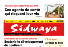 Une Sidwaya du 20-05-2021
