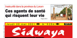 Une Sidwaya du 20-05-2021